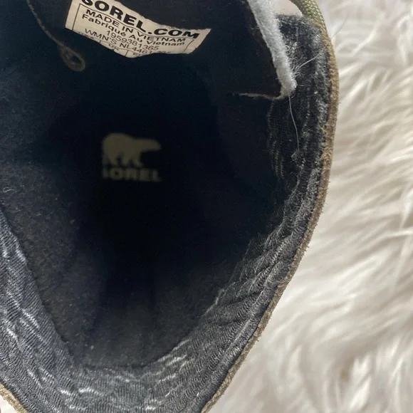 ❄️SOREL Explorer II Joan Felt WP Green white black red Women’s 6 - Picture 14 of 17